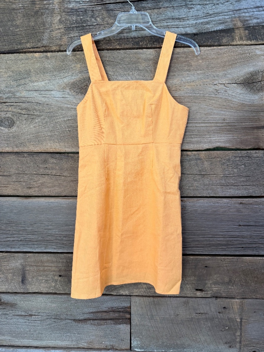 NWT J Crew Re Imagined Square neck tank dress, Orange, Size 2p